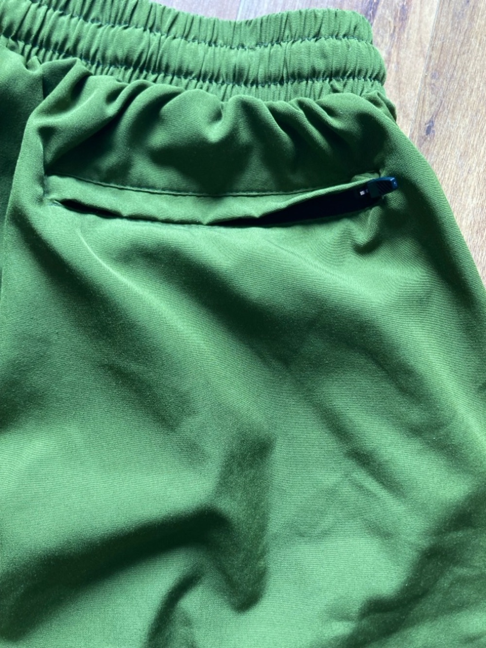 Zero Foxtrot Mens 2XL Poly Stretch Training Shorts Green Skull Spade Logo - Picture 10 of 10